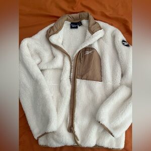 Reebok Women's Cream and Tan Jacket